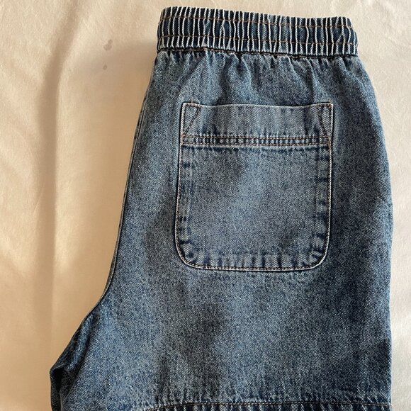 Men's RSQ Pull-On Denim Shorts – Size M | Elastic Waist, Casual Comfort - Picture 4 of 7